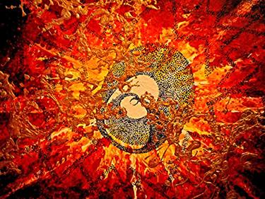 Original Abstract Painting by Horacio Toulouse La Maga