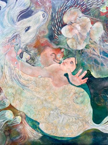 Original Figurative Fantasy Painting by Michelle Bird