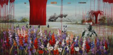 Original Conceptual Political Mixed Media by Stephen Beer