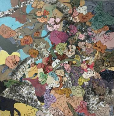Original Abstract Floral Paintings by Larisa Ilieva