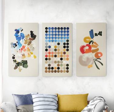 Original Abstract Expressionism Abstract Painting by Miki Wanibuchi