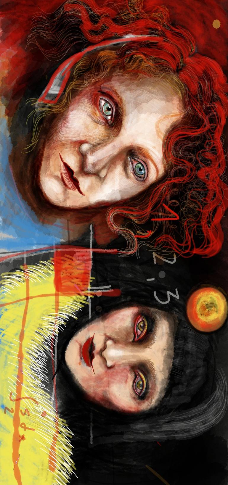 Print of Surrealism People Mixed Media by Macarena FarráN Rayo