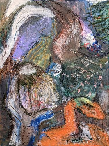 Original Abstract Expressionism Abstract Painting by Yuko Uchida