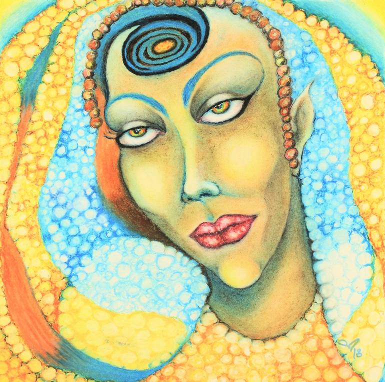 Print of Abstract Women Paintings by Seda Calhan