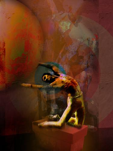 Original Surrealism Religion Mixed Media by Jeff Randall Rosenfield