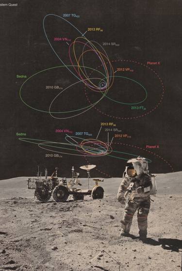 Original Conceptual Outer Space Collage by Deborah Stevenson