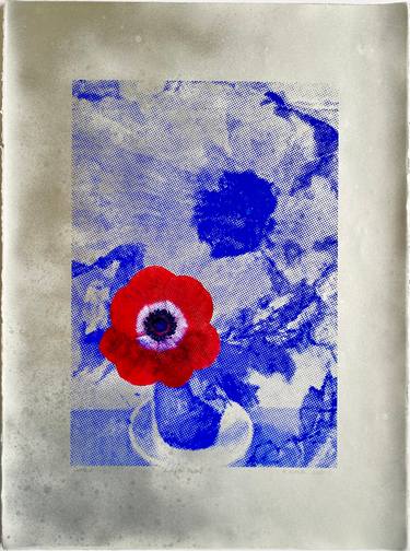 Original Contemporary Floral Printmaking by Kathy Kissik
