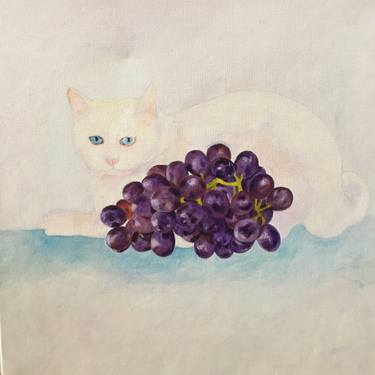 Original Art Deco Animal Painting by Xinxin Xu