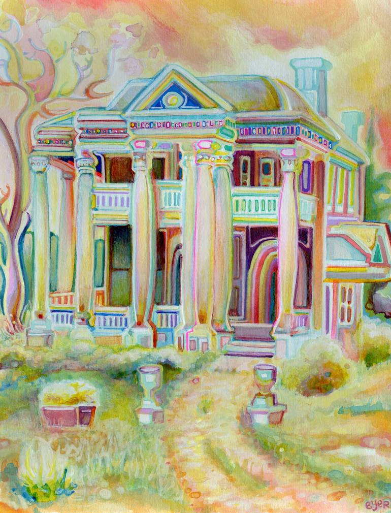 Abandoned Mansion Painting by Josh Byer | Saatchi Art