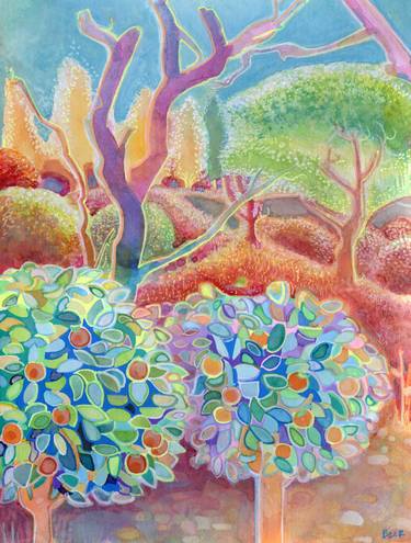 Print of Impressionism Tree Paintings by Josh Byer