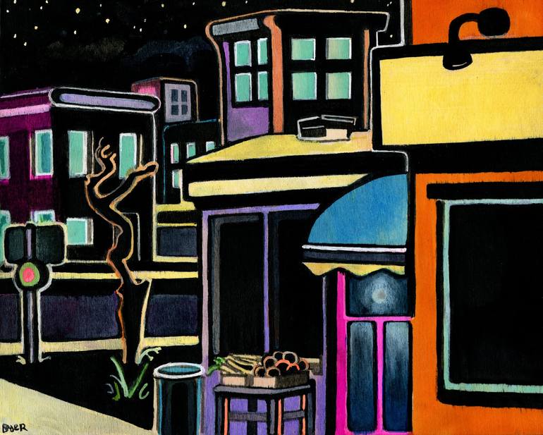 The Quiet Night Painting by Josh Byer | Saatchi Art United Kingdom