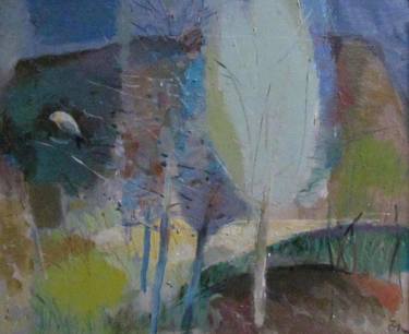 Original Modern Tree Paintings by Teimuraz Gagnidze