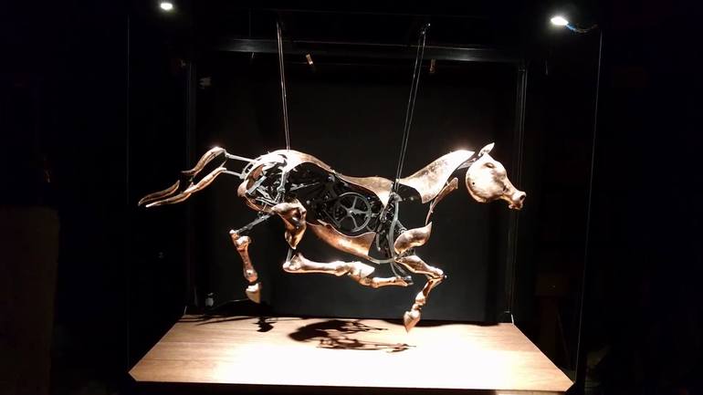 Original Figurative Horse Sculpture by Adrian Landon