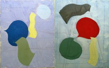 Original Minimalism Abstract Painting by Gabor Csaszar