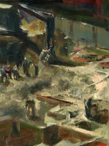 Original Impressionism Architecture Painting by Darren Thompson