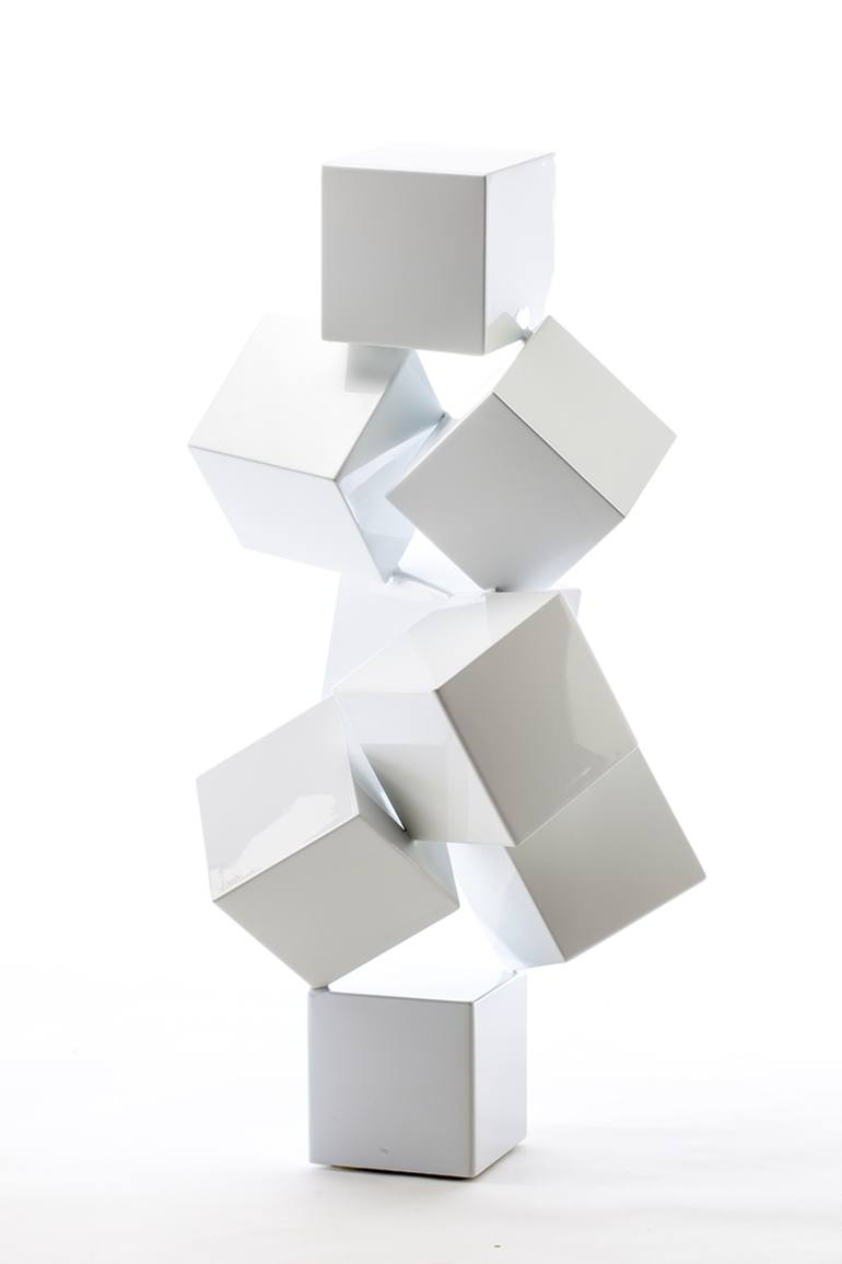 Original Abstract Expressionism Geometric Sculpture by Tania E A
