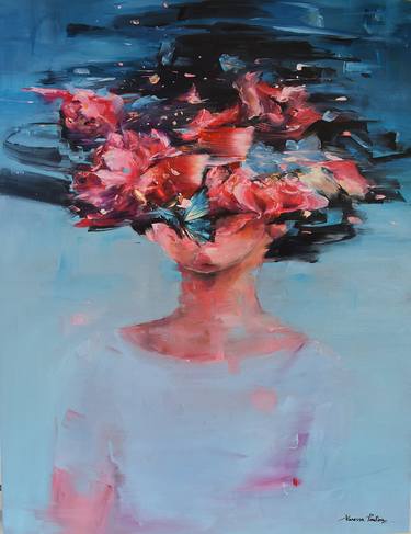 Original Contemporary Portrait Paintings by Vanessa Poutou