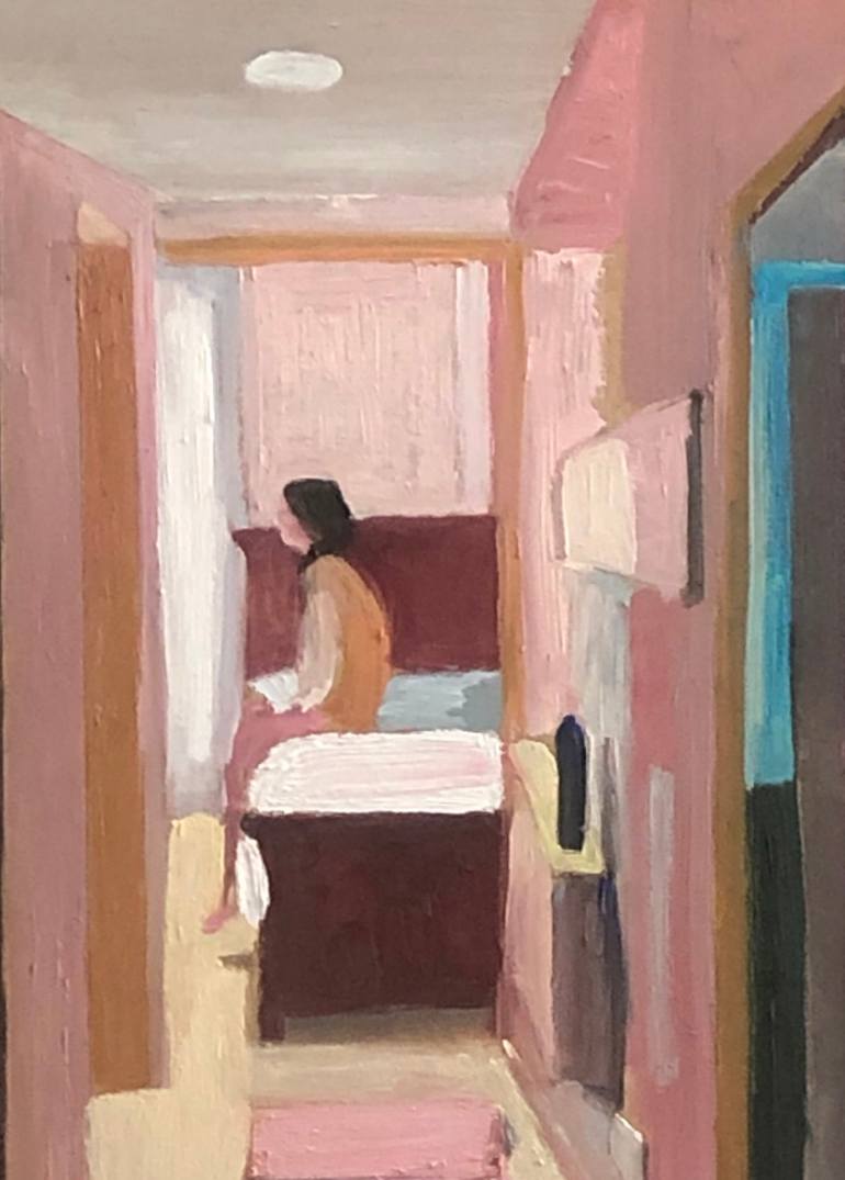 Original Abstract Expressionism Interiors Paintings by Susana Mata