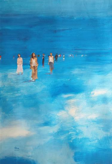 Original Figurative People Painting by Oscar Alvarez