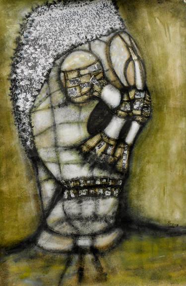 Original Expressionism Abstract Collage by Reinaldo Morales