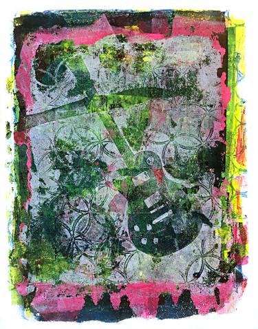 Original Abstract Music Printmaking by Chris Smith