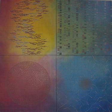 Original Abstract Science/Technology Paintings by Rachel Pennington