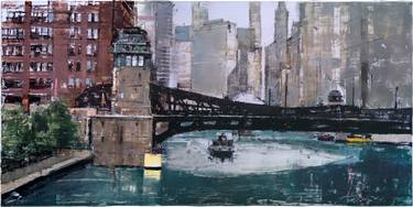 Original Contemporary Architecture Painting by Michael Goro