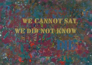 Original Conceptual Political Painting by Hannah Stippl