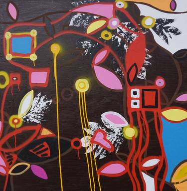 Original Abstract Expressionism Abstract Paintings by Tarrvi Laamann