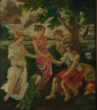 Original Figurative Classical mythology Painting by Daniel Anthony Ignatius 
