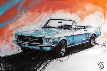 Original Pop Art Automobile Paintings by Konstantinos Koufogiorgos
