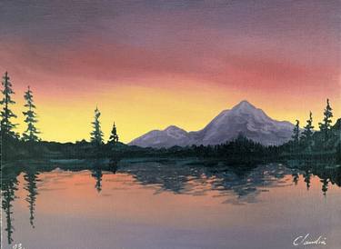 Original Algorithmic Landscape Paintings by Claudia Carrera
