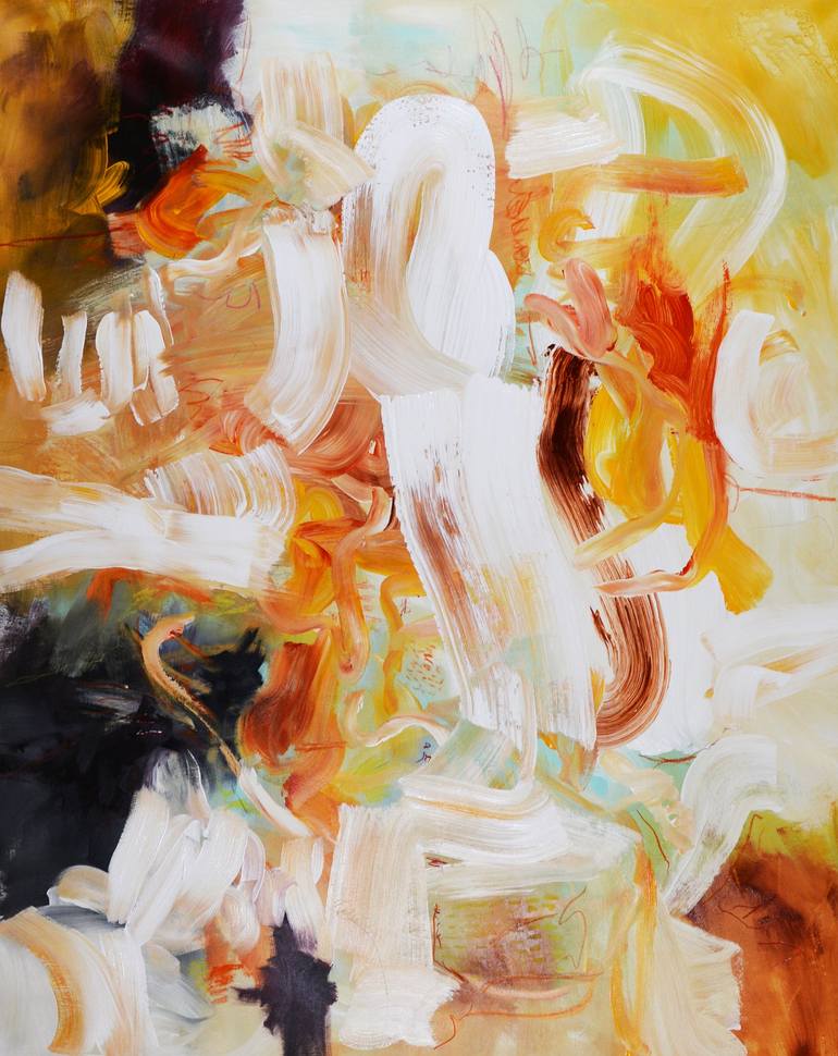 Original Abstract Expressionism Abstract Paintings by Andrada Anghel