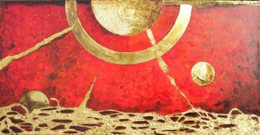 Original Abstract Outer Space Paintings by Adriana Vasile