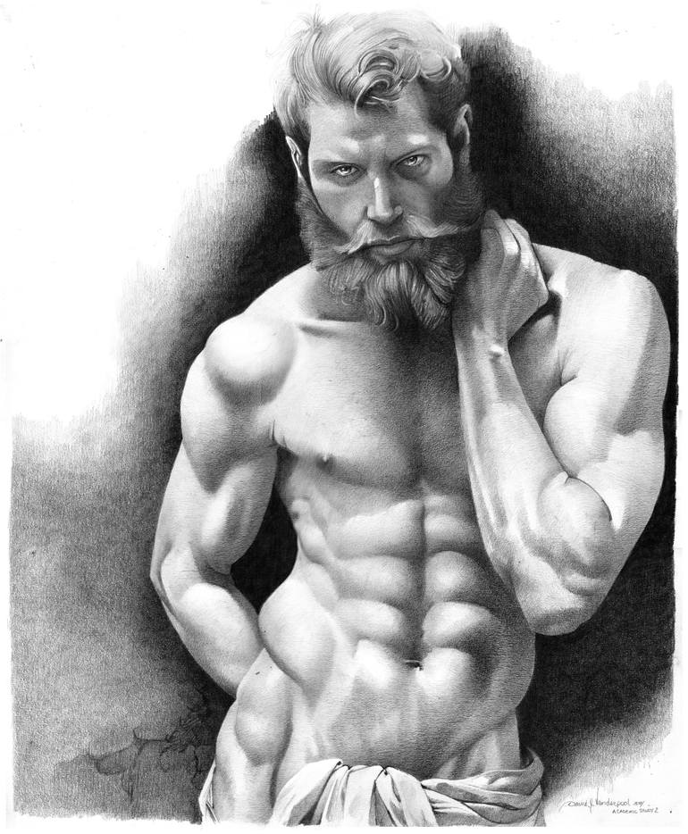 Print of Black & White Men Drawings by David J Vanderpool