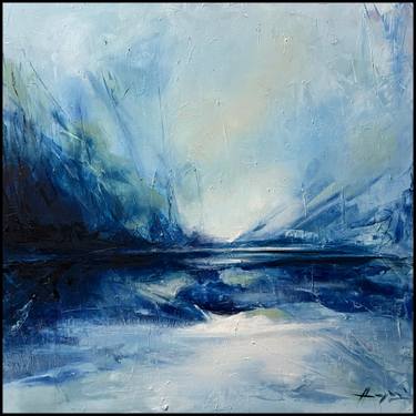 Original Abstract Expressionism Landscape Painting by Anamaria Cepoi