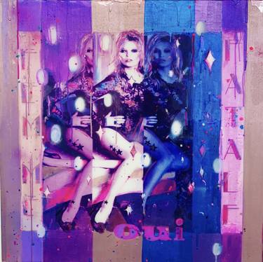 Original Pop Art Pop Culture/Celebrity Collage by Nora Novak