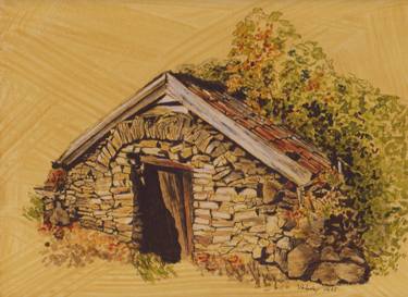Original Figurative Architecture Drawings by Lilla Varhelyi