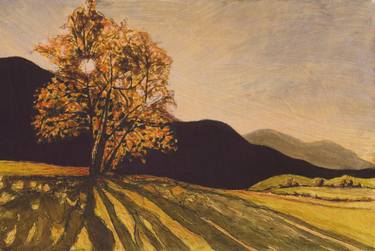 Original Impressionism Tree Paintings by Lilla Varhelyi