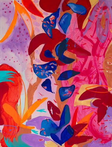 Original Abstract Botanic Paintings by Anita Gryz 