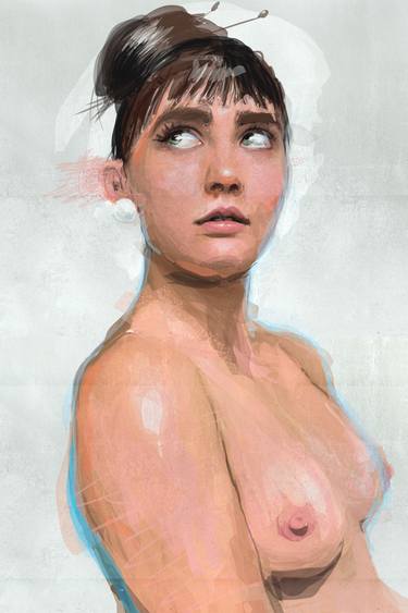 Original Modern Portrait Mixed Media by Dario Moschetta