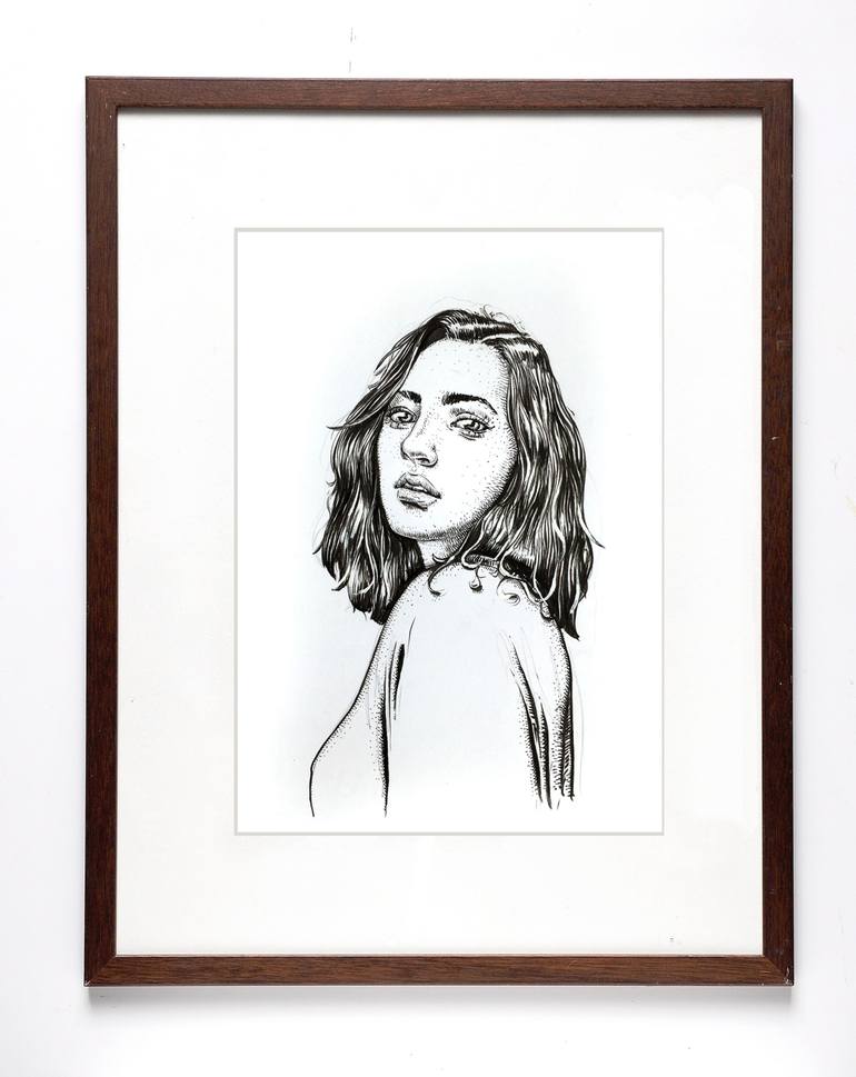 Original Portraiture Portrait Drawings by Dario Moschetta