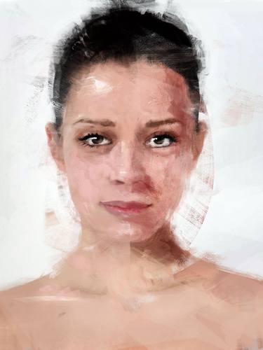 Original Figurative Portrait Mixed Media by Dario Moschetta