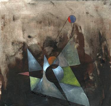 Original Abstract Cities Paintings by Ebru Acar Taralp