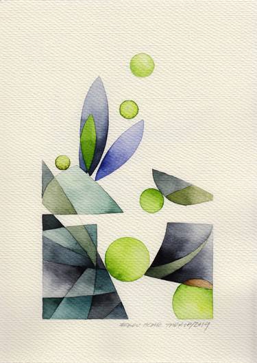 Original Impressionism Abstract Paintings by Ebru Acar Taralp