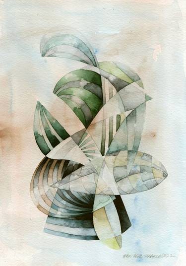 Print of Abstract Architecture Paintings by Ebru Acar Taralp