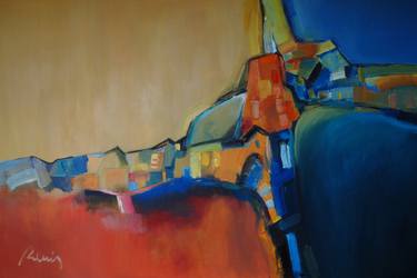 Original Abstract Expressionism Nature Painting by Remigijus Janusaitis