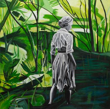 Original Abstract Expressionism Botanic Paintings by Db Waterman