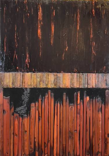 Original Painterly Abstraction Abstract Mixed Media by Richard Simonsen