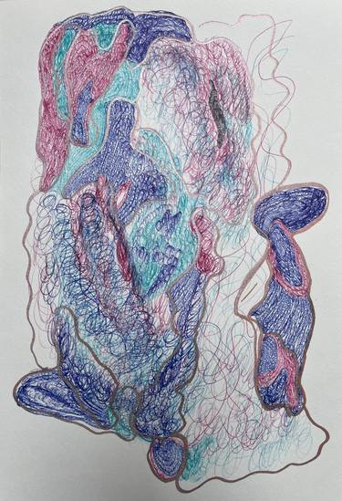 Original Abstract Expressionism Abstract Drawings by Daria Magda Błażek